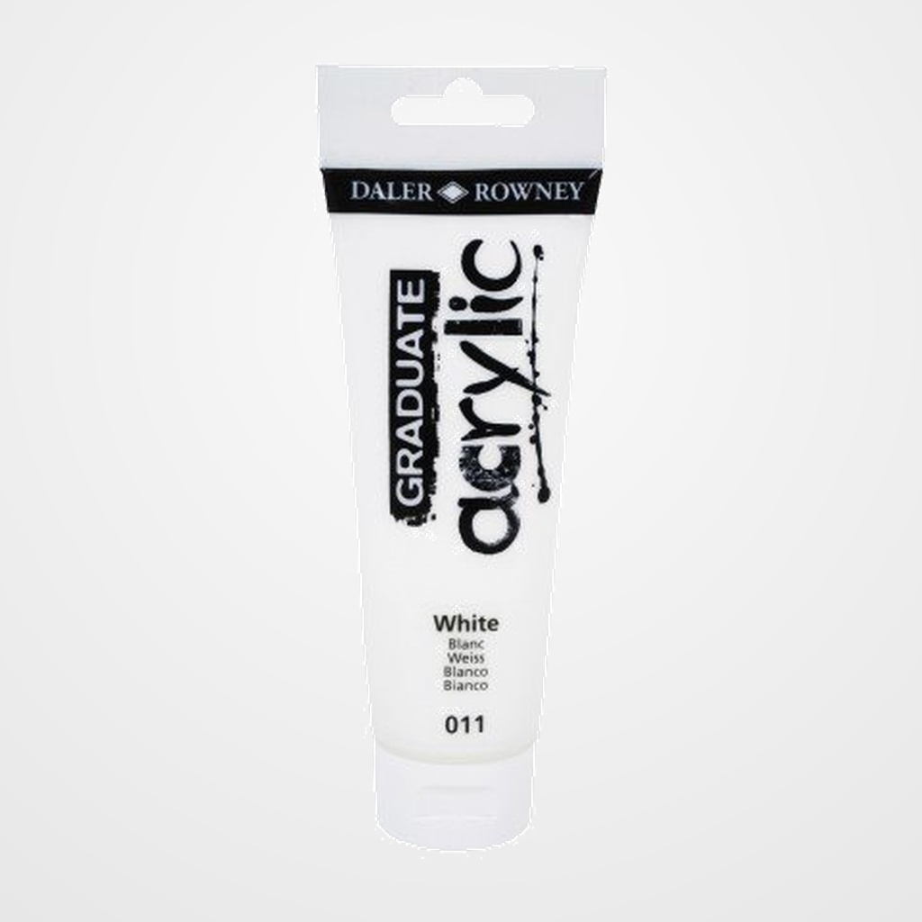 PINTURA ACRILICA DALER ROWNEY GRADUATE 120 ml (tubo) BLANCO
