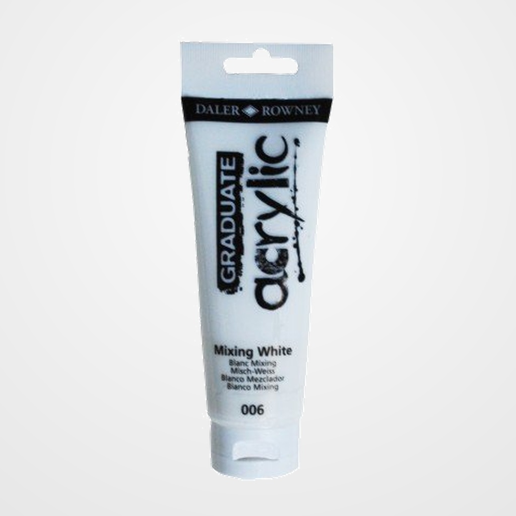 PINTURA ACRILICA DALER ROWNEY GRADUATE 120 ml (tubo) MIXING BLANCO