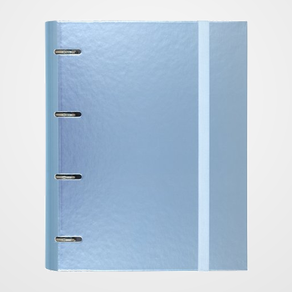 CARPEBLOC CARCHIVO METAL PP  Fº 4 an.MIXTAS 35mm con REC. 100 hj. CUADRIC.5x5 AZUL