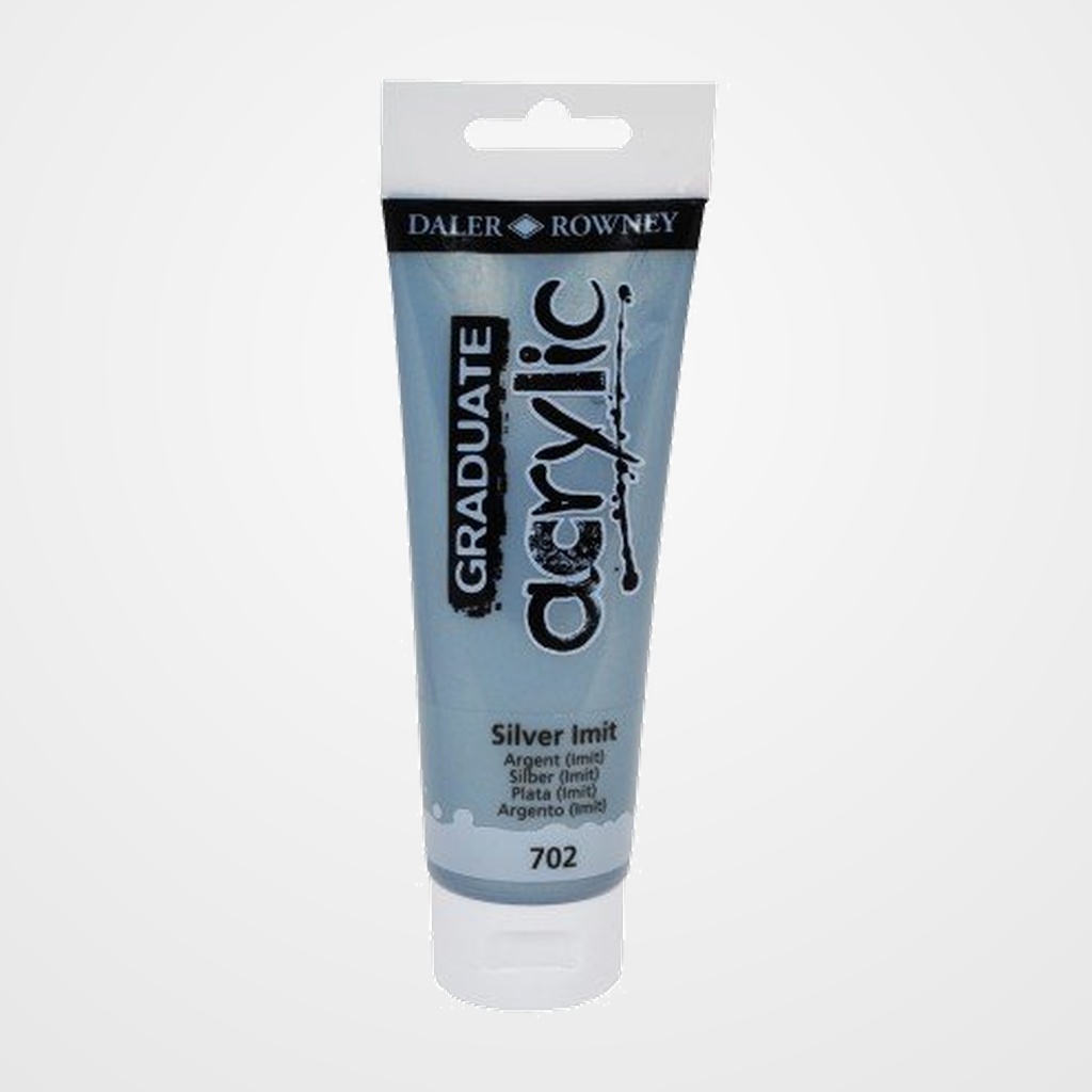 PINTURA ACRILICA DALER ROWNEY GRADUATE 120 ml (tubo) SILVER