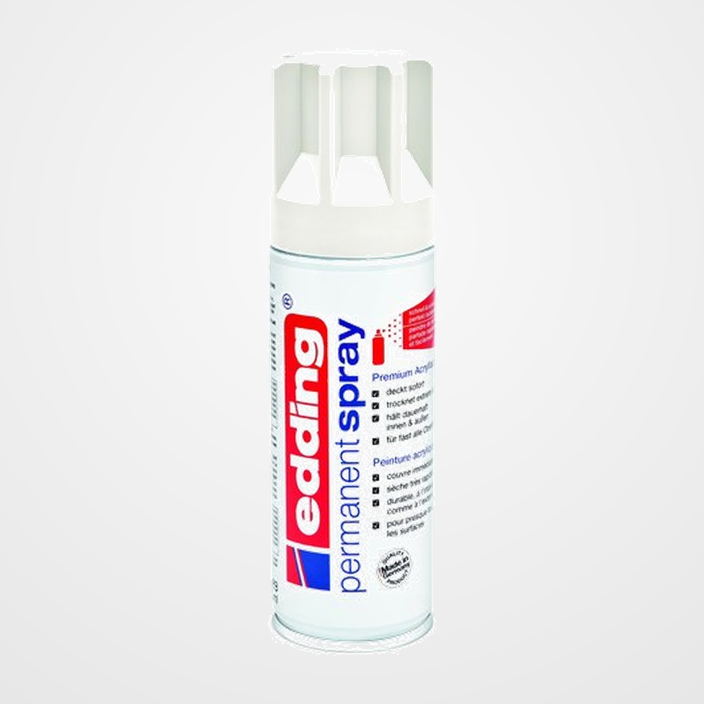 PINTURA ACRILICA EDDING PERMANENT SPRAY 200 ml BLANCO TRAFICO MATE