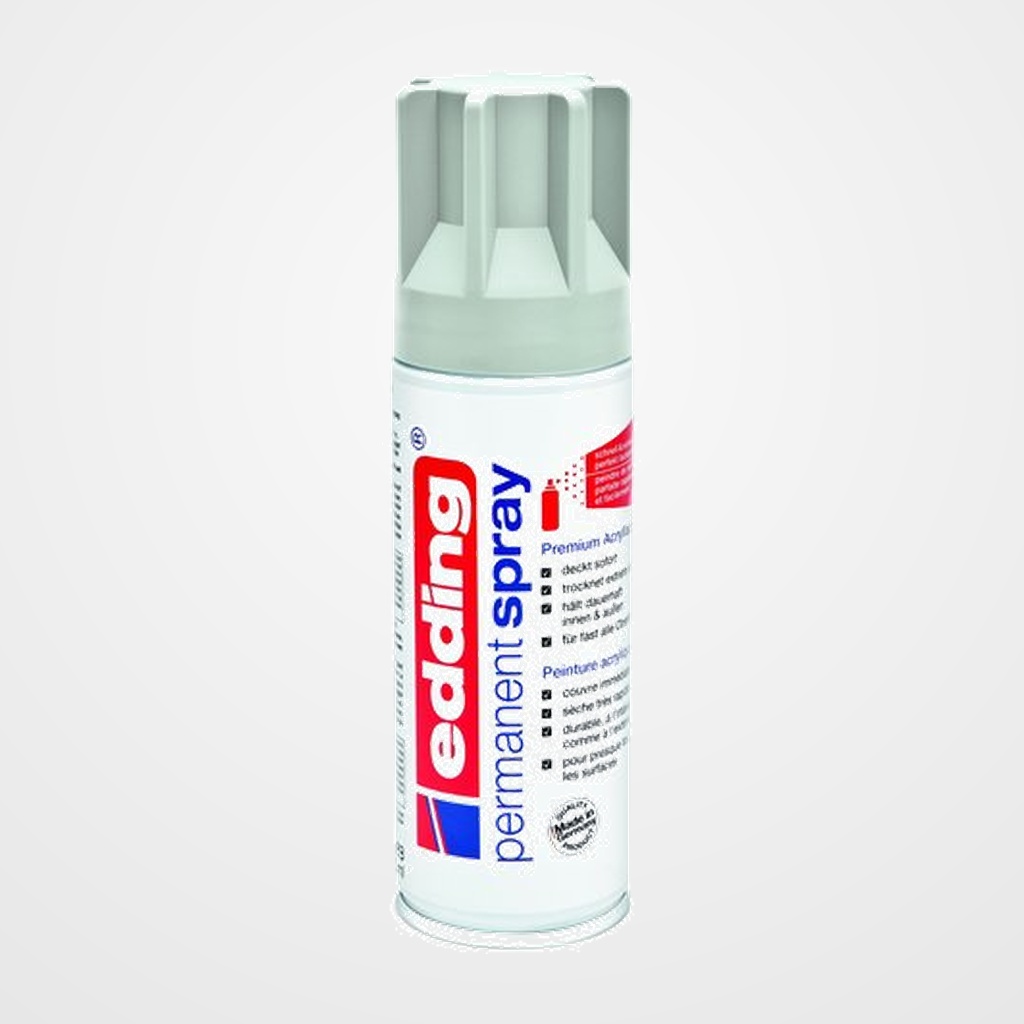 PINTURA ACRILICA EDDING PERMANENT SPRAY 200 ml GRIS CLARO MATE
