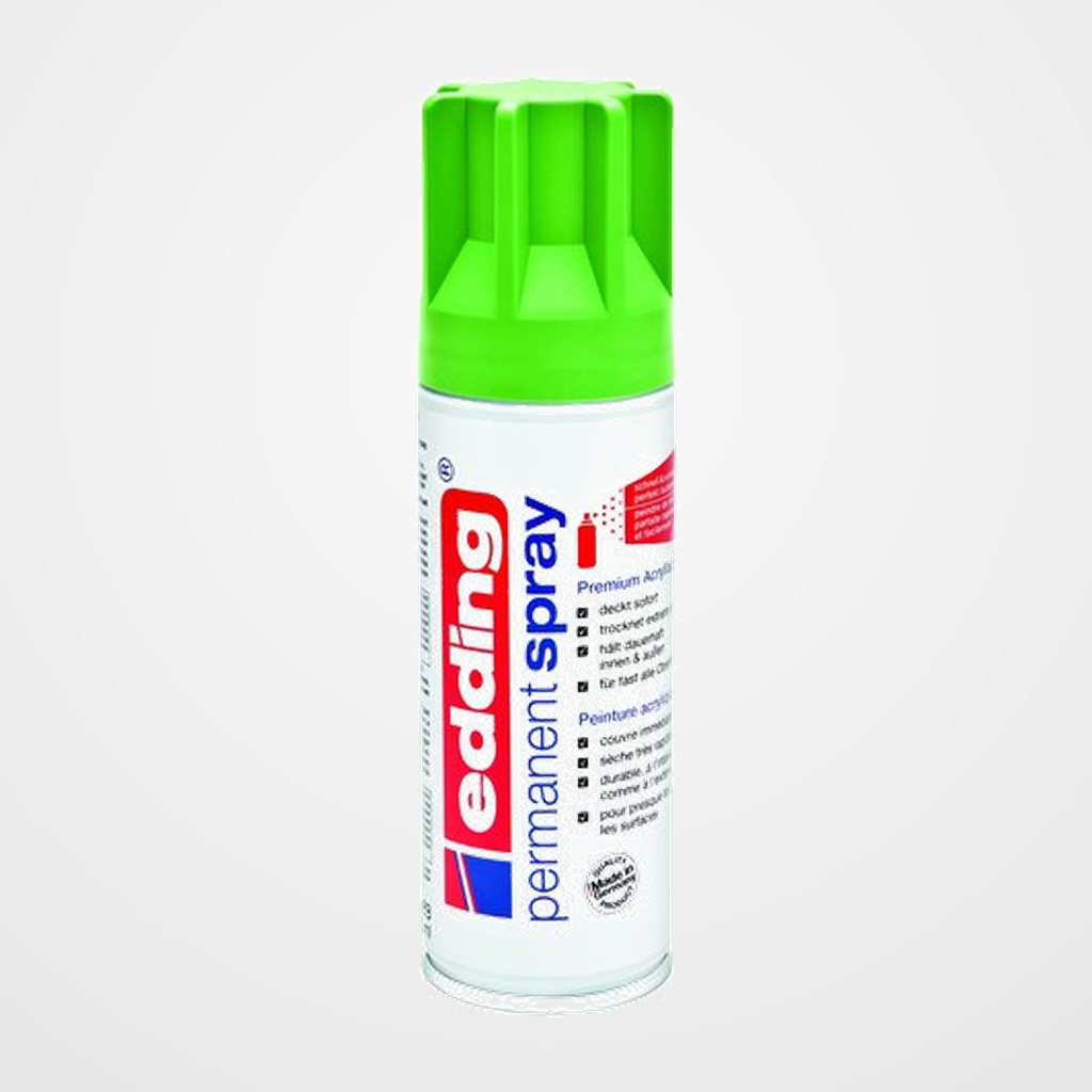 PINTURA ACRILICA EDDING PERMANENT SPRAY 200 ml VERDE AMARILLO MATE