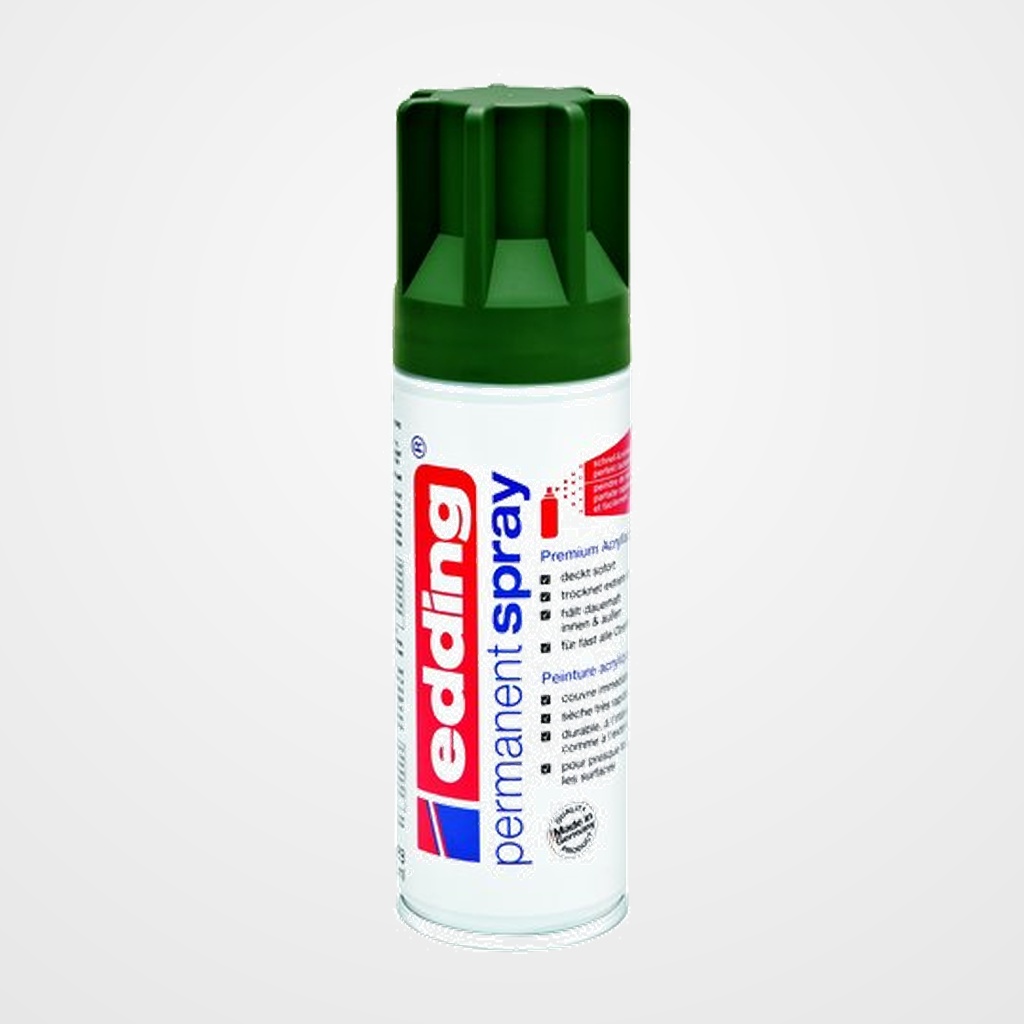 PINTURA ACRILICA EDDING PERMANENT SPRAY 200 ml VERDE MUSGO MATE