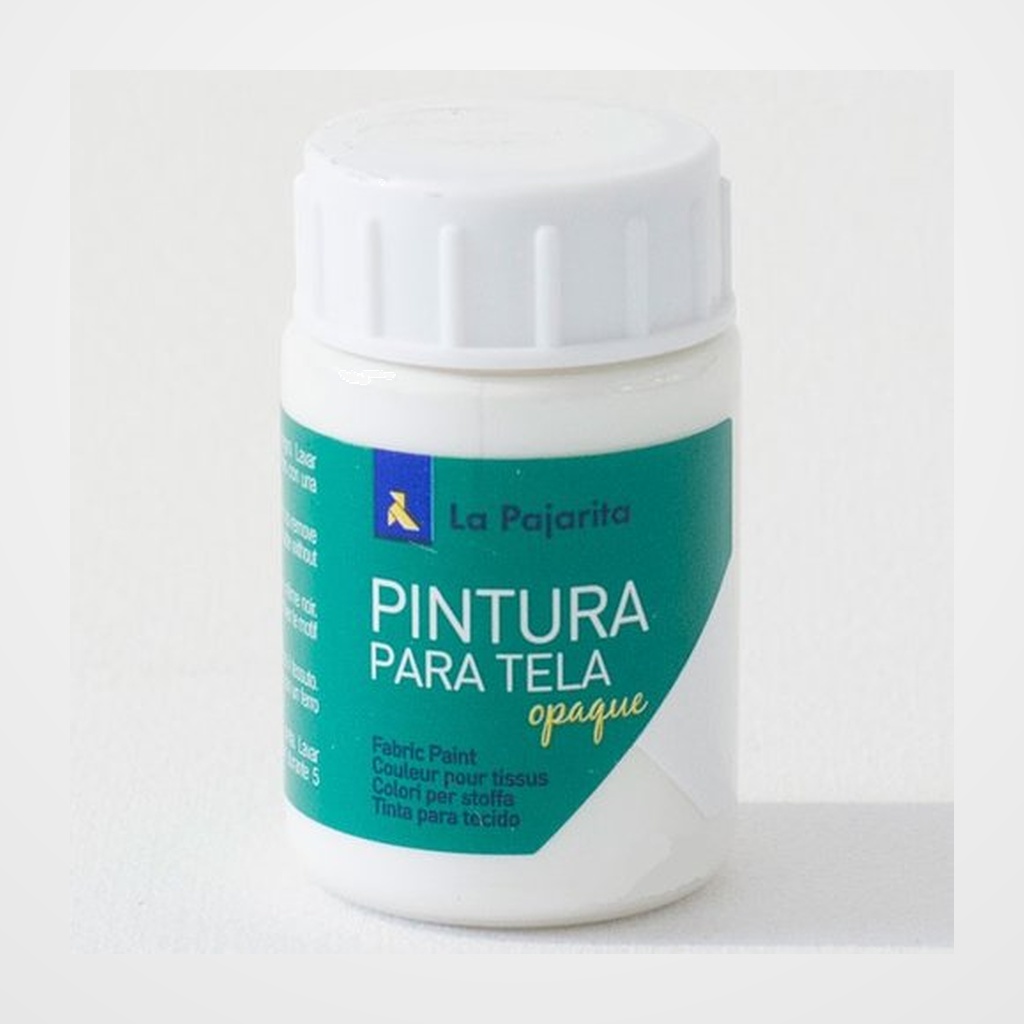 PINTURA para TELA LA PAJARITA 35 ml OPAQUE BLANCO TO-01