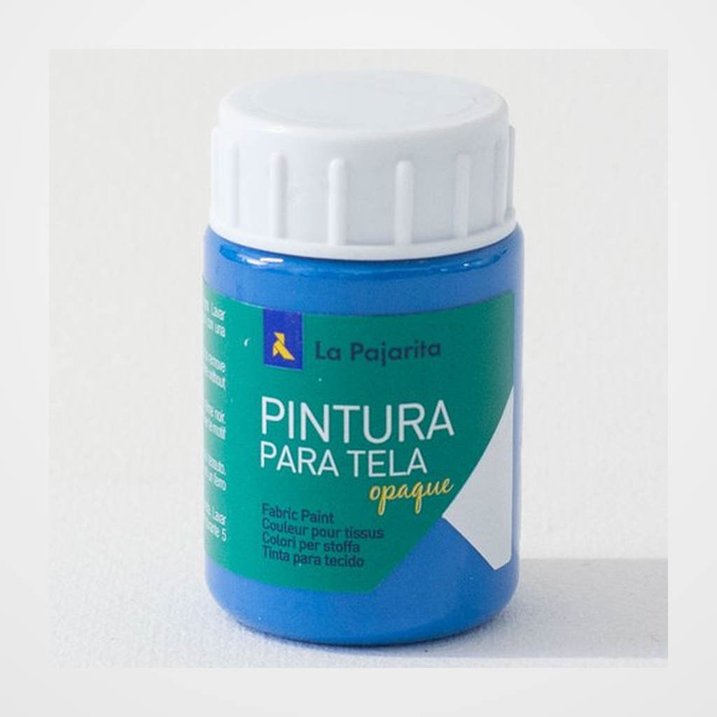 PINTURA para TELA LA PAJARITA 35 ml OPAQUE CYAN TO-10
