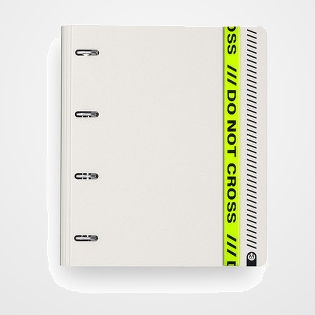 CARPEBLOC CARCHIVO 360 DO NOT CROSS FOAM PP A4+ 4 an.MIXTAS 35mm con REC. 100 hj. HORIZONTAL GREY