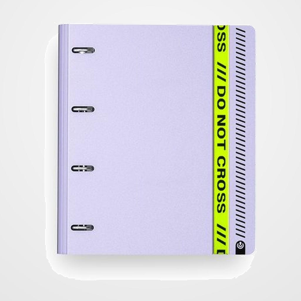 CARPEBLOC CARCHIVO 360 DO NOT CROSS FOAM PP A4+ 4 an.MIXTAS 35mm con REC. 100 hj. HORIZONTAL MAUVE