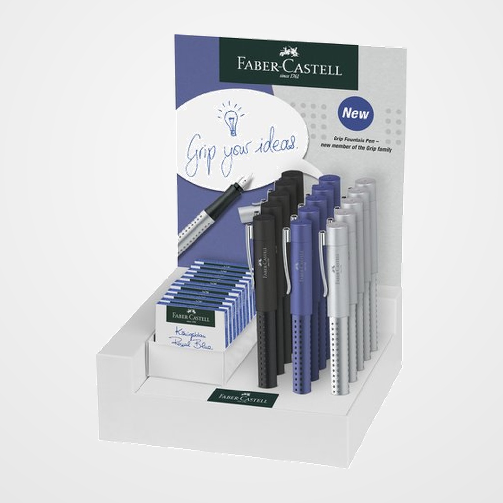 PLUMA FABER-CASTELL GRIP 2011 9(F)+6(M) EXPOSITOR DE 15