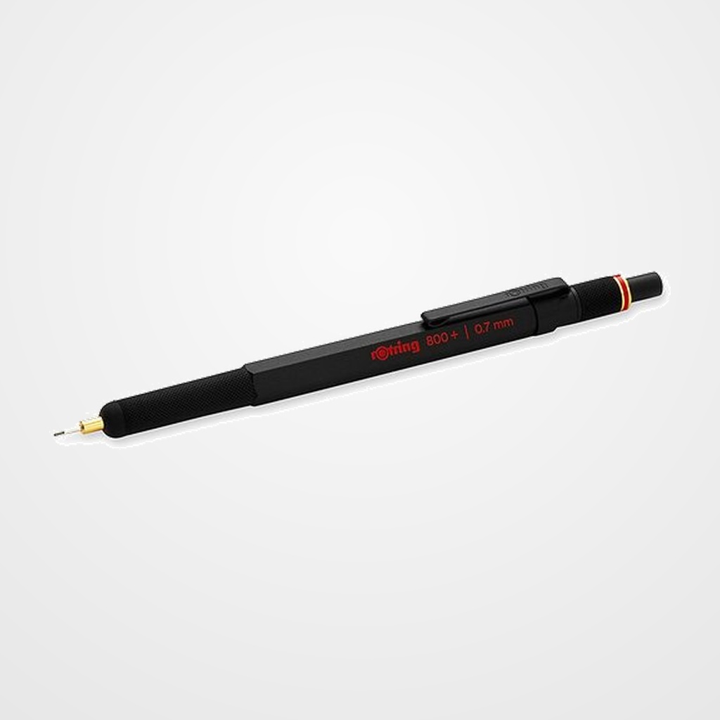 PORTAMINAS ROTRING 800+ STYLUS 2 EN 1 0,7 mm cuerpo NEGRO