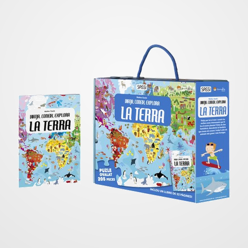 PUZLE SASSI MANOLITO BOOKS LA TERRA - CATALAN 205 PIEZAS (+6 años)