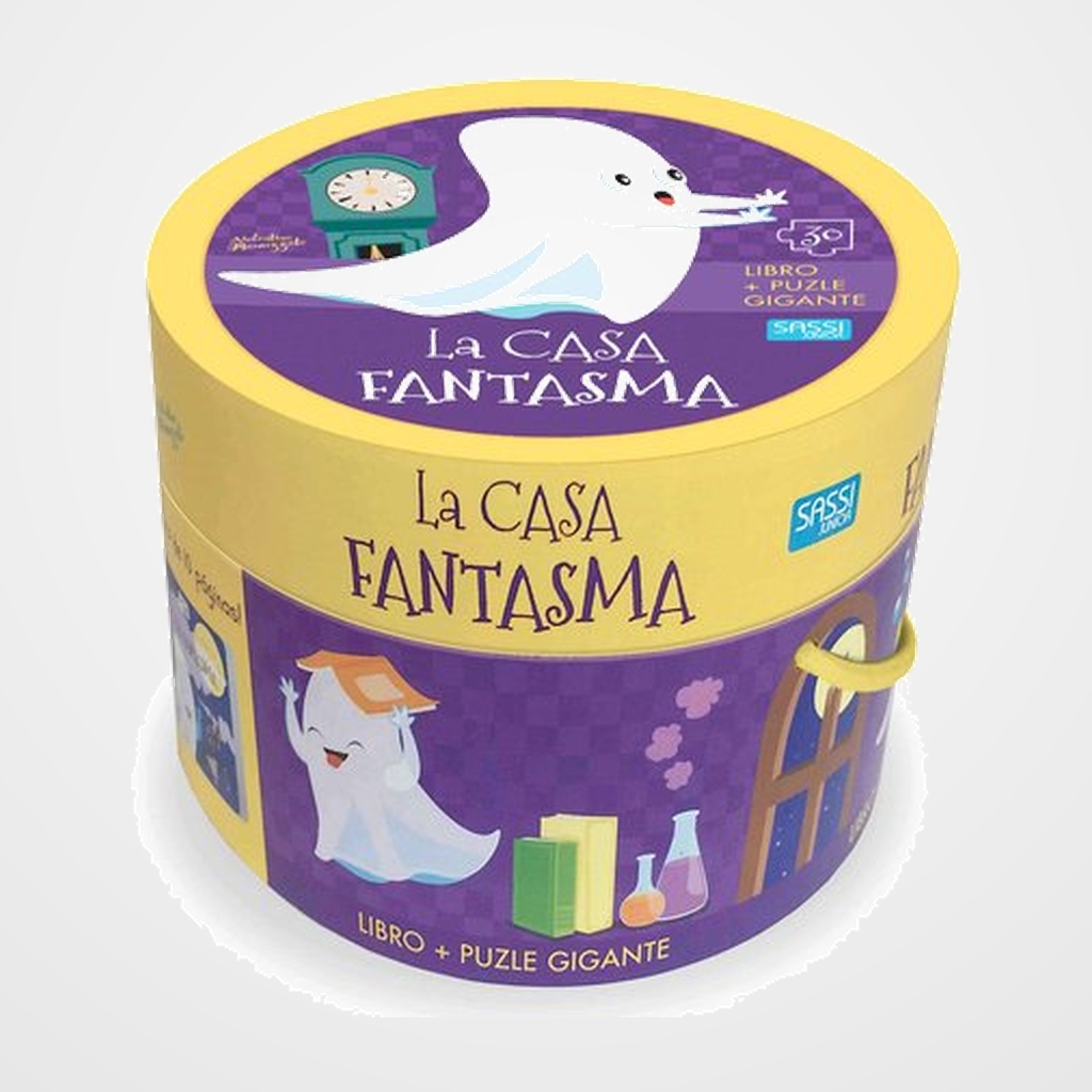 PUZLE Y LIBRO SASSI MANOLITO BOOKS LA CASA FANTASMA 30 PIEZAS (+3 años)