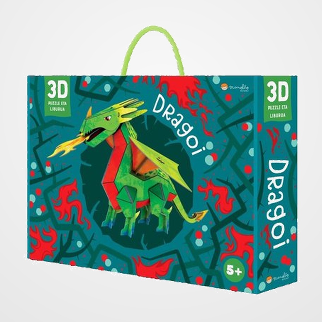 PUZLE 3D Y LIBRO SASSI MANOLITO BOOKS HERENSUGE 3D - EUSKERA 55 PIEZAS (+5 años)