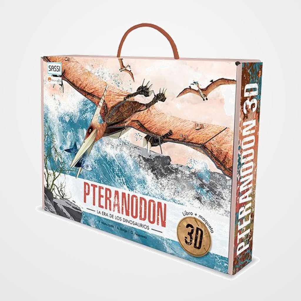 PUZLE 3D Y LIBRO SASSI MANOLITO BOOKS PTERANODON 3D 60 PIEZAS (+6 años)