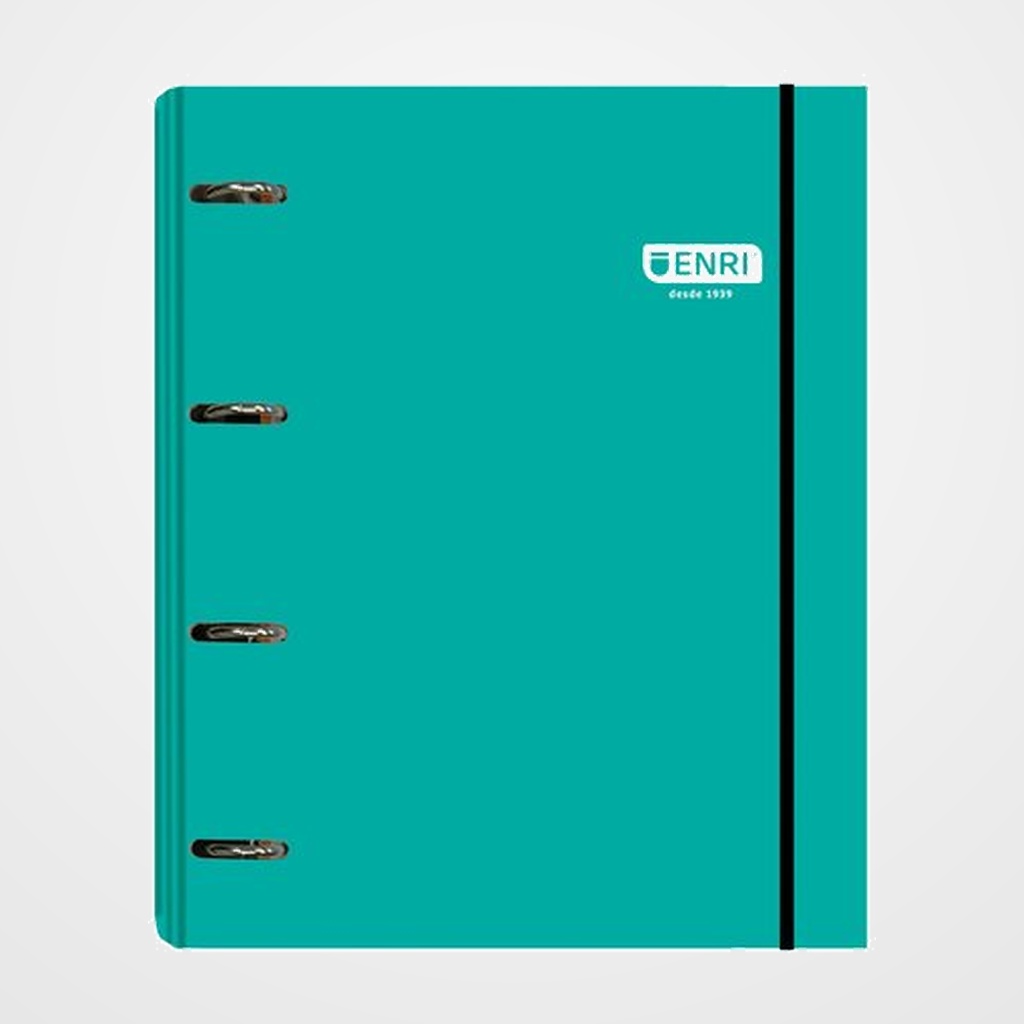 CARPEBLOC ENRI A4 4 an.MIXTAS 35mm con RECAMBIO 100 hj. 80g. CUADRIC.5x5 VERDE