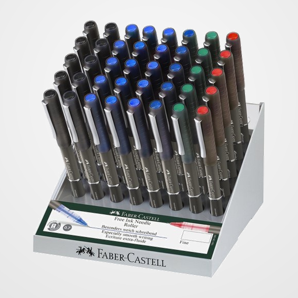 ROLLER T.LIQ. FABER-CASTELL FINE 0,7 mm EXPOSITOR DE 40