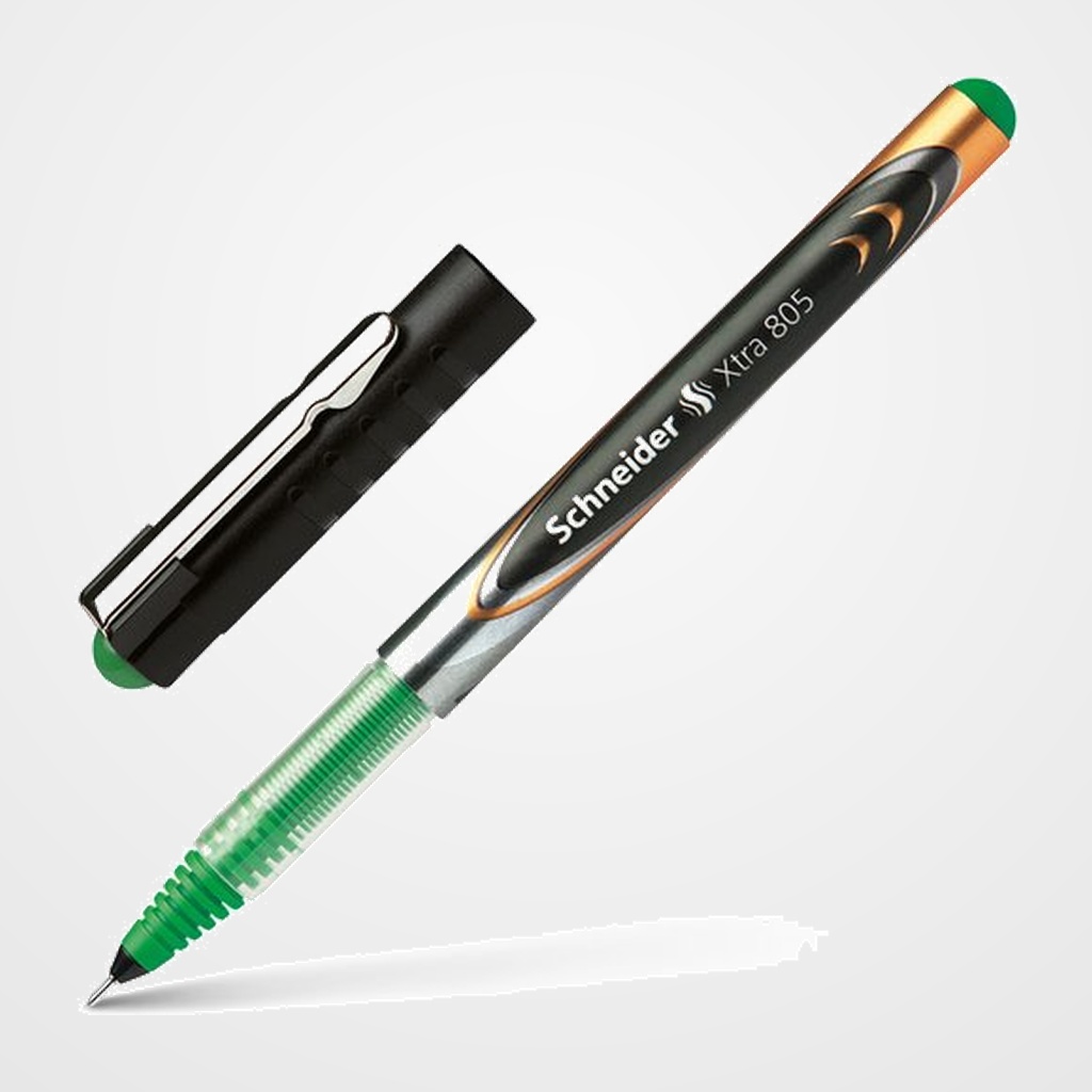 ROLLER T.LIQ. SCHNEIDER XTRA 805 PUNTA AGUJA 0,5MM VERDE