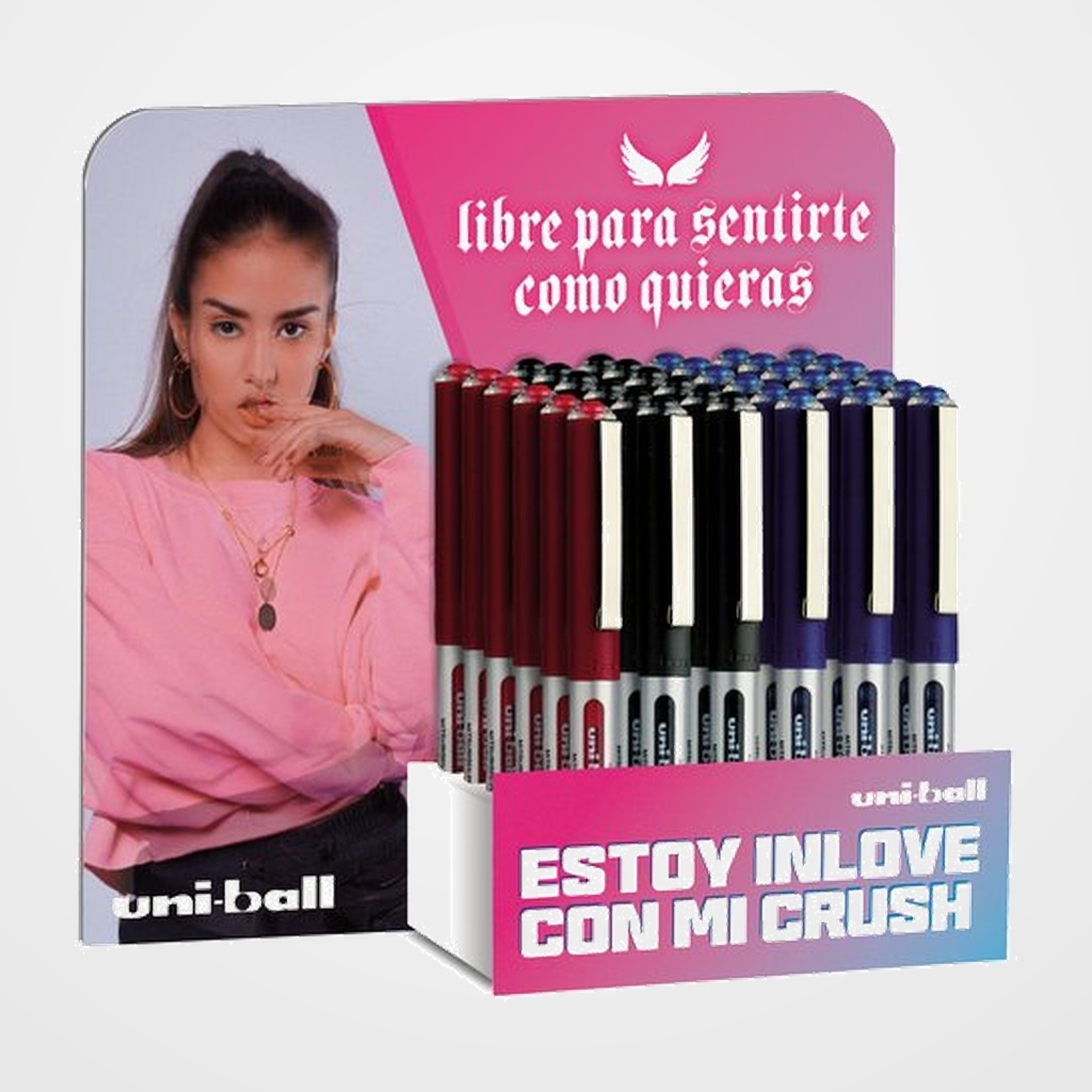 ROLLER T.LIQ. UNI-BALL EYE MICRO 0,5 (UB-150) EXPOSITOR de 36 (Generacion Z) 18x 162552000 AZUL 12x 162545000 NEGRO  6x 162560000 ROJO