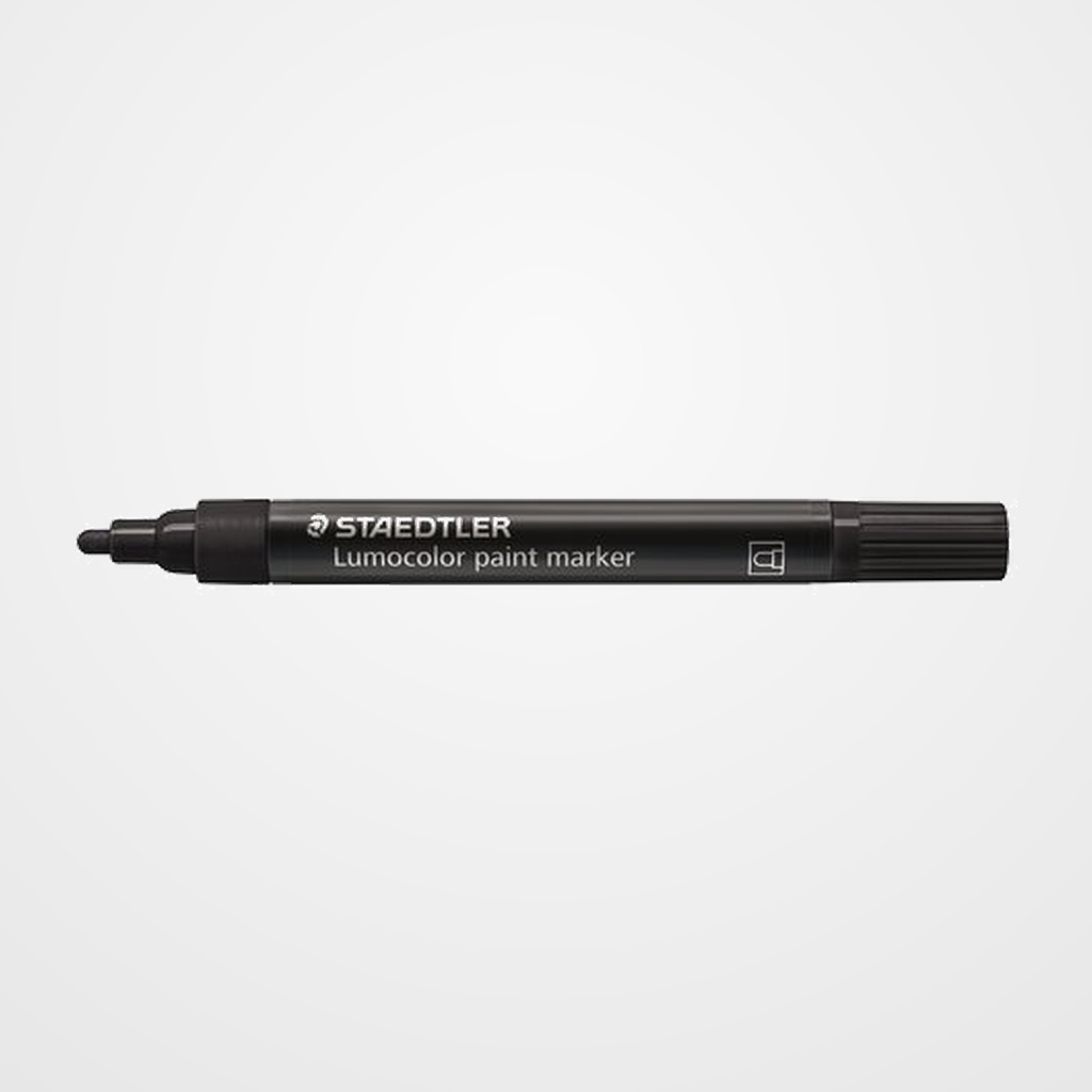 ROTULADOR ACRILICO STAEDTLER  349 LUMOCOLOR PAINT PERMANENTE NEGRO