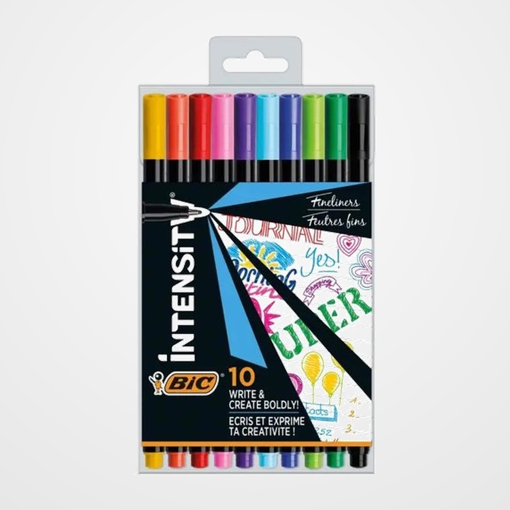 ROTULADOR BIC INTENSITY FINE BLISTER DE 10