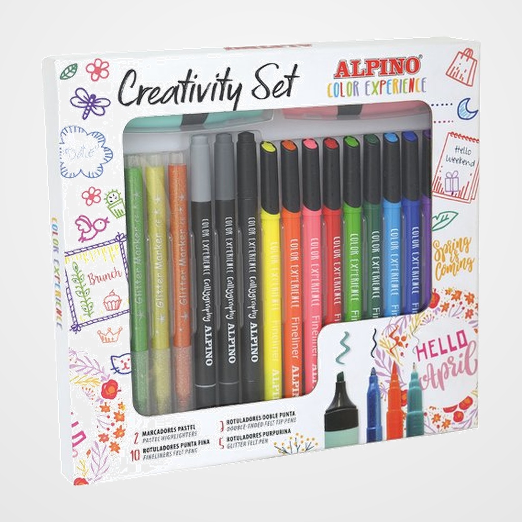 ROTULADOR FIBRA ALPINO COLOR EXPERIENCE CREATIVITY SET de 20