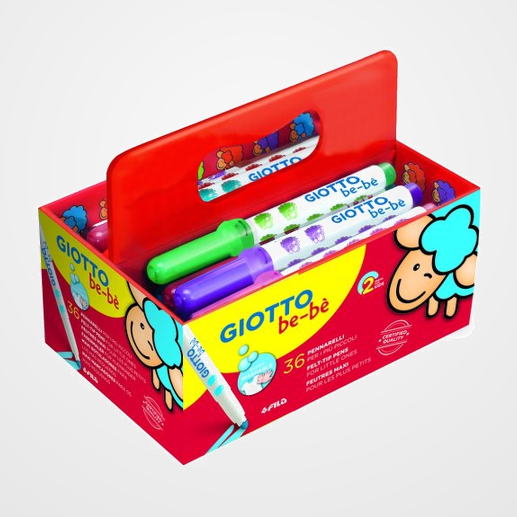 ROTULADOR FIBRA GIOTTO BEBE SUPER de 36 SCHOOLPACK