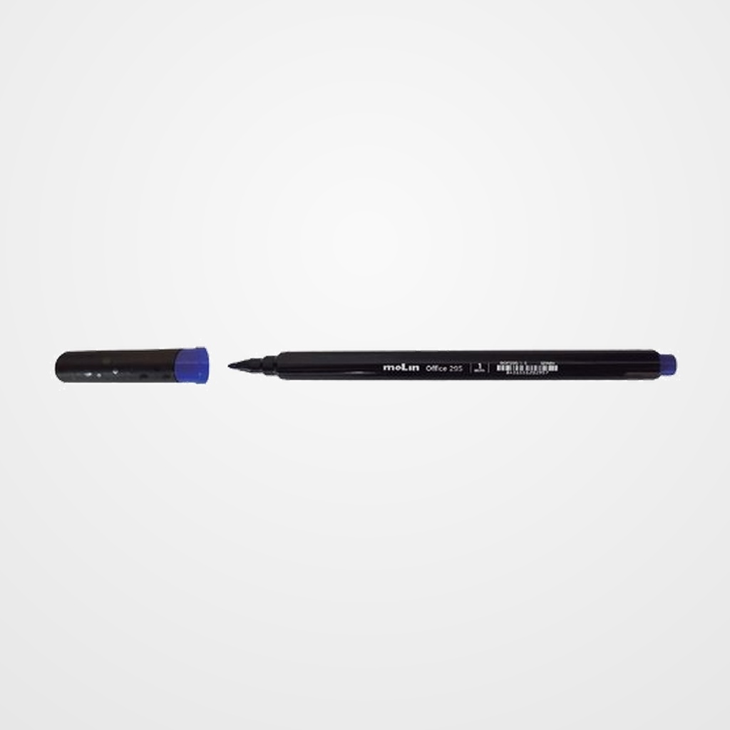 ROTULADOR FIBRA MOLIN 1 mm CUERPO TRIANGULAR AZUL
