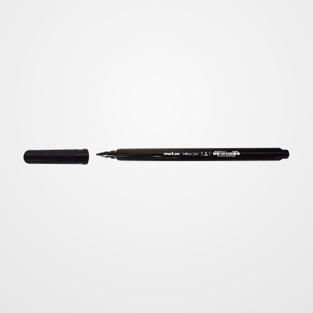 ROTULADOR FIBRA MOLIN 1 mm CUERPO TRIANGULAR NEGRO