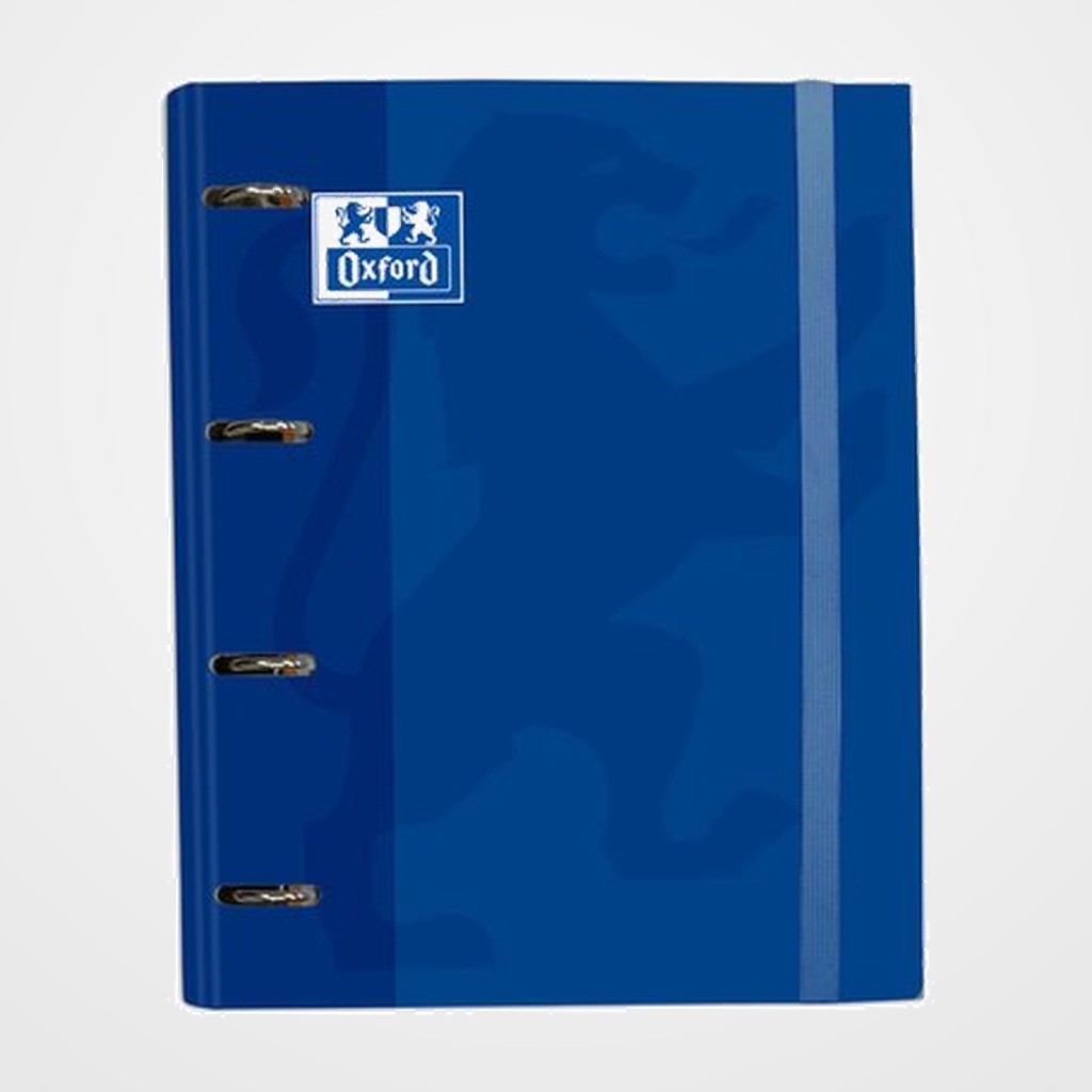 CARPEBLOC OXFORD SCHOOL EUROPEANBINDER CLASSIC A4+ 4 an.MIXTAS 35mm con RECAMBIO 100 hj. CUADRIC.5x5 AZUL