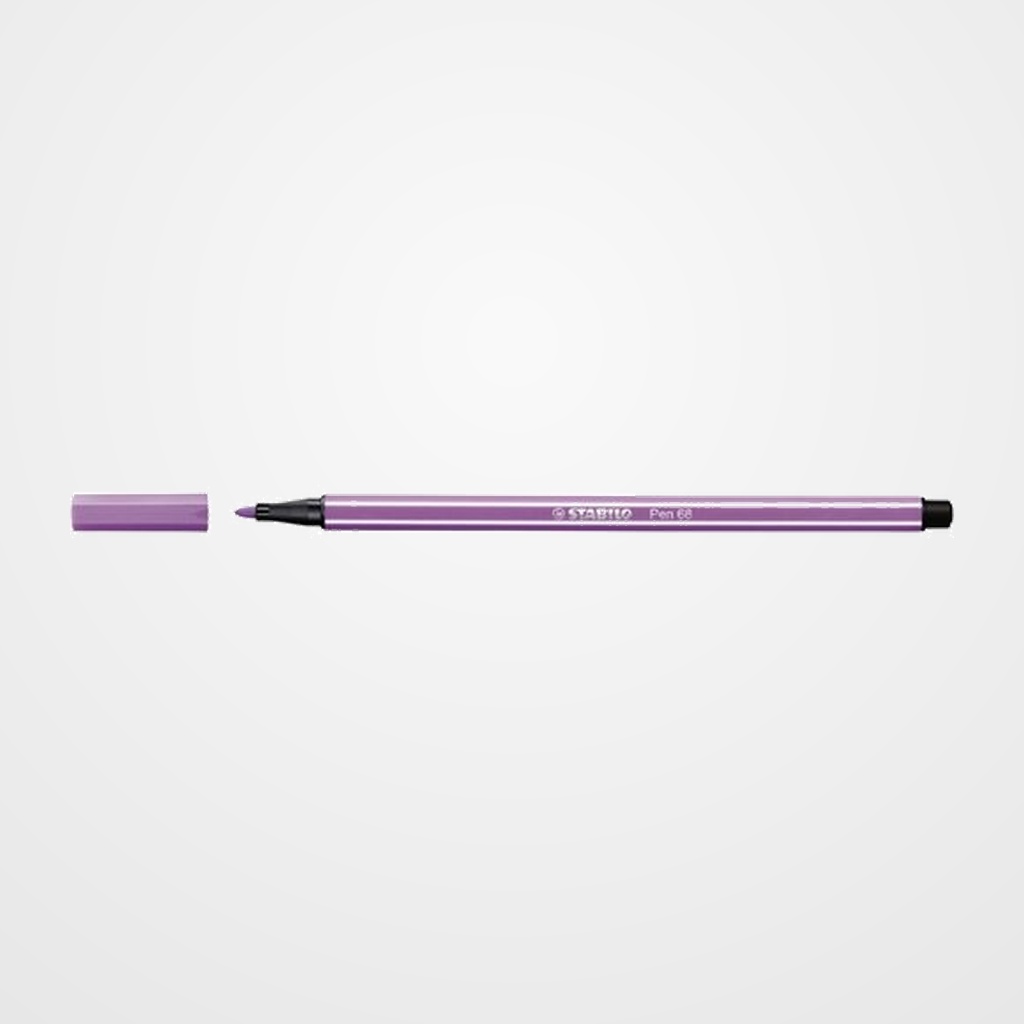 ROTULADOR FIBRA STABILO PEN 68  LILA CLARO