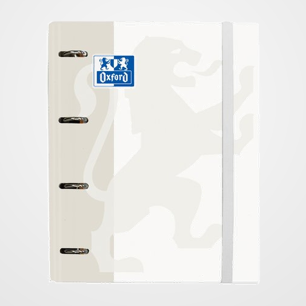 CARPEBLOC OXFORD SCHOOL EUROPEANBINDER CLASSIC A4+ 4 an.MIXTAS 35mm con RECAMBIO 100 hj. CUADRIC.5x5 BLANCO