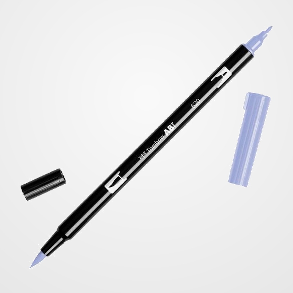 ROTULADOR TOMBOW DOBLE PUNTA PINCEL LILA