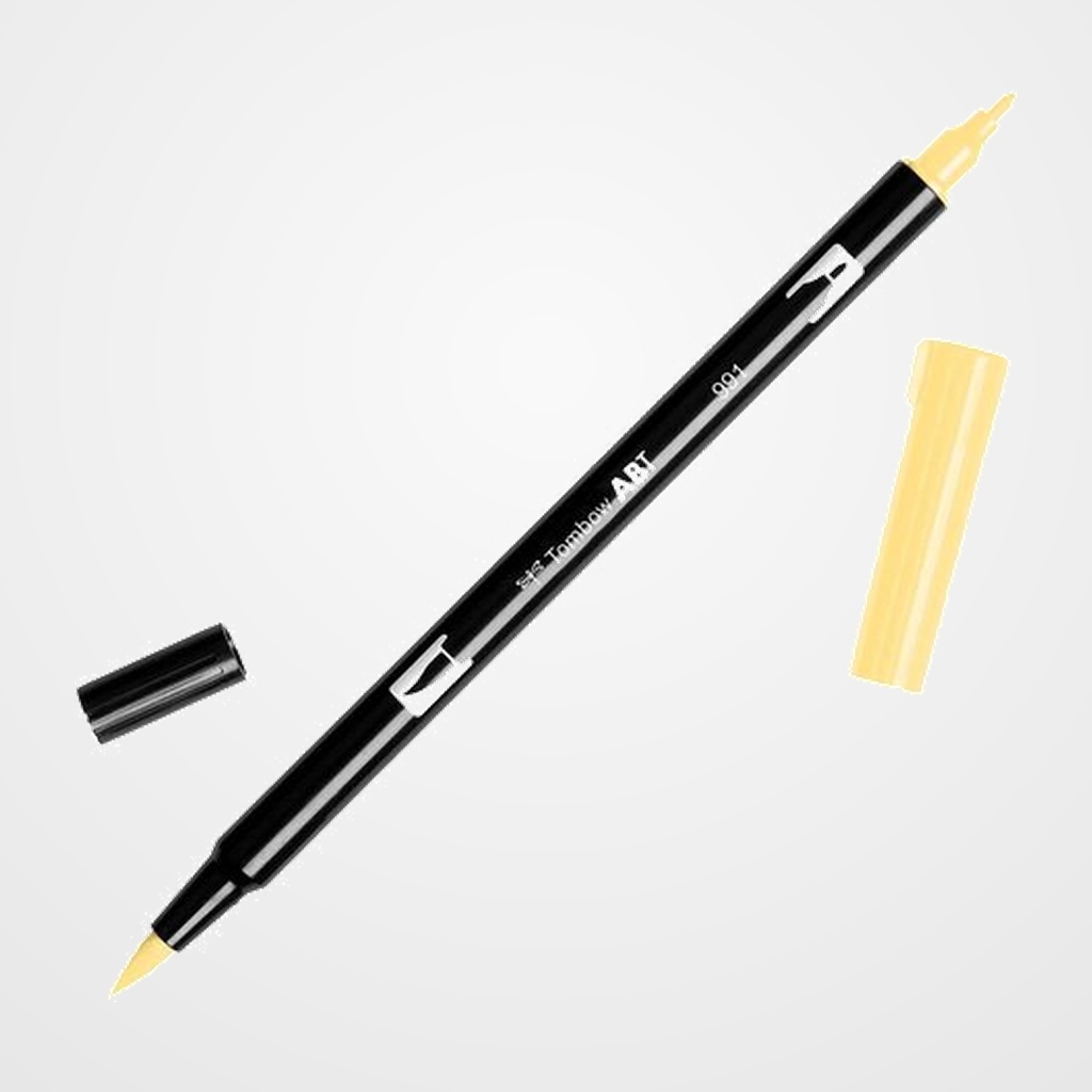 ROTULADOR TOMBOW DOBLE PUNTA PINCEL OCRE CLARO