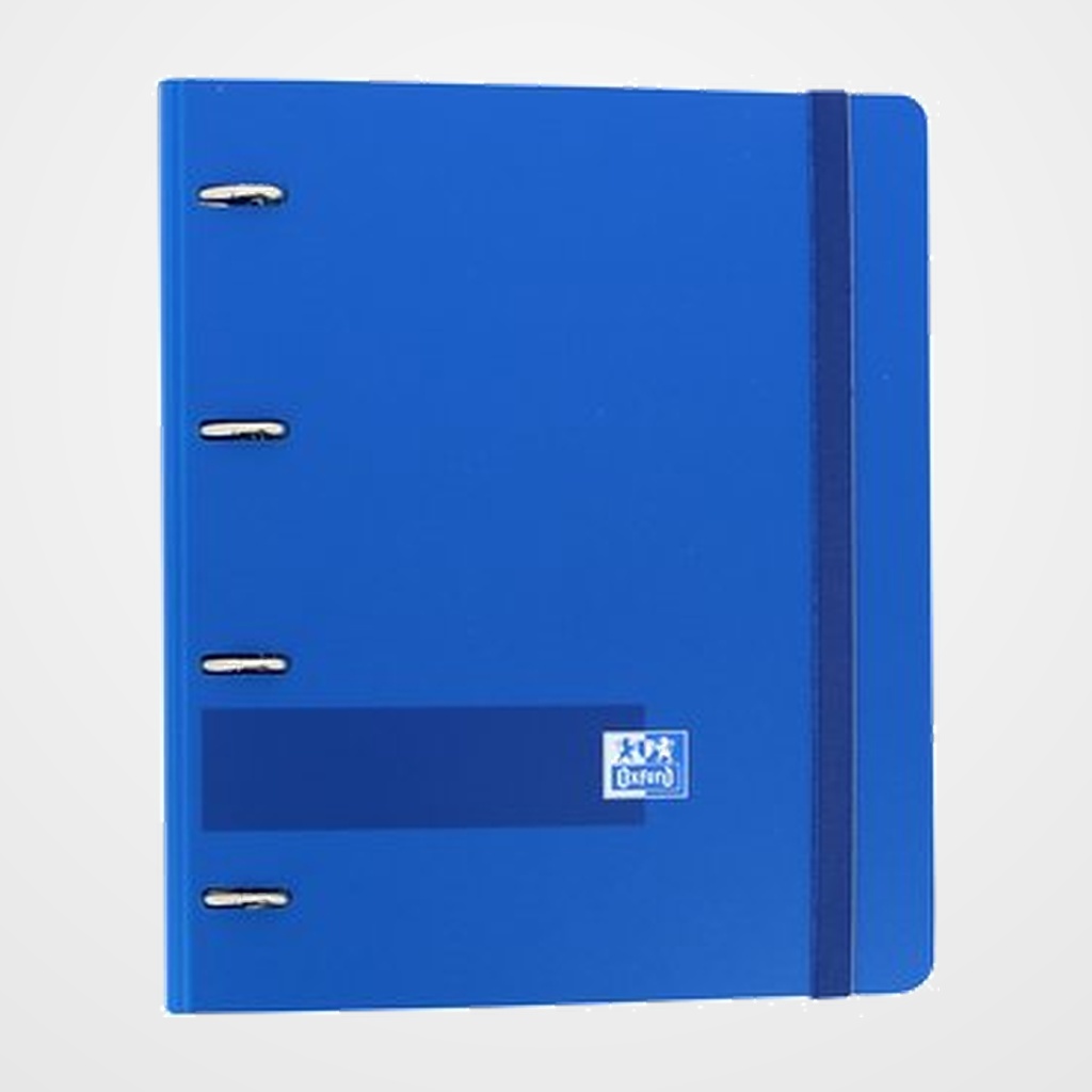 CARPEBLOC OXFORD SCHOOL EUROPEANBINDER LIVE&GO POLYFOAM A4+ 4 an.MIXTAS 35mm con RECAMBIO 100 hj. CUADRIC.5x5 AZUL KLEIN