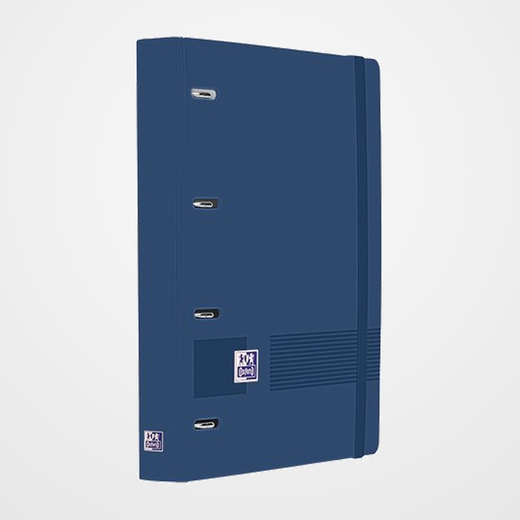 CARPEBLOC OXFORD SCHOOL EUROPEANBINDER LIVE&GO POLYFOAM A4+ 4 an.MIXTAS 35mm con RECAMBIO 100 hj. CUADRIC.5x5 AZUL MARINO