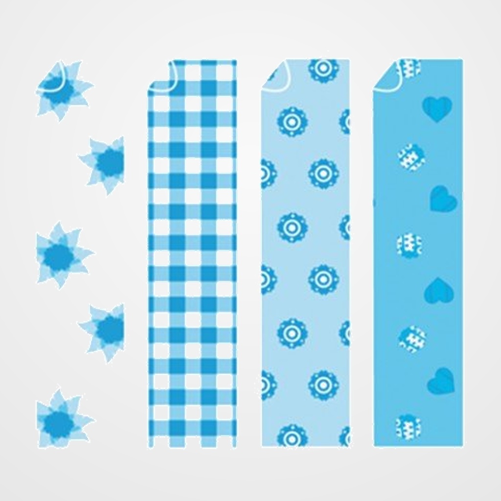 SCRAPBOOKING CARTULINA NIEFENVER IMPRESA 24x32 cm 180gr. AZUL-2 (4 mod.) BLISTER de 8