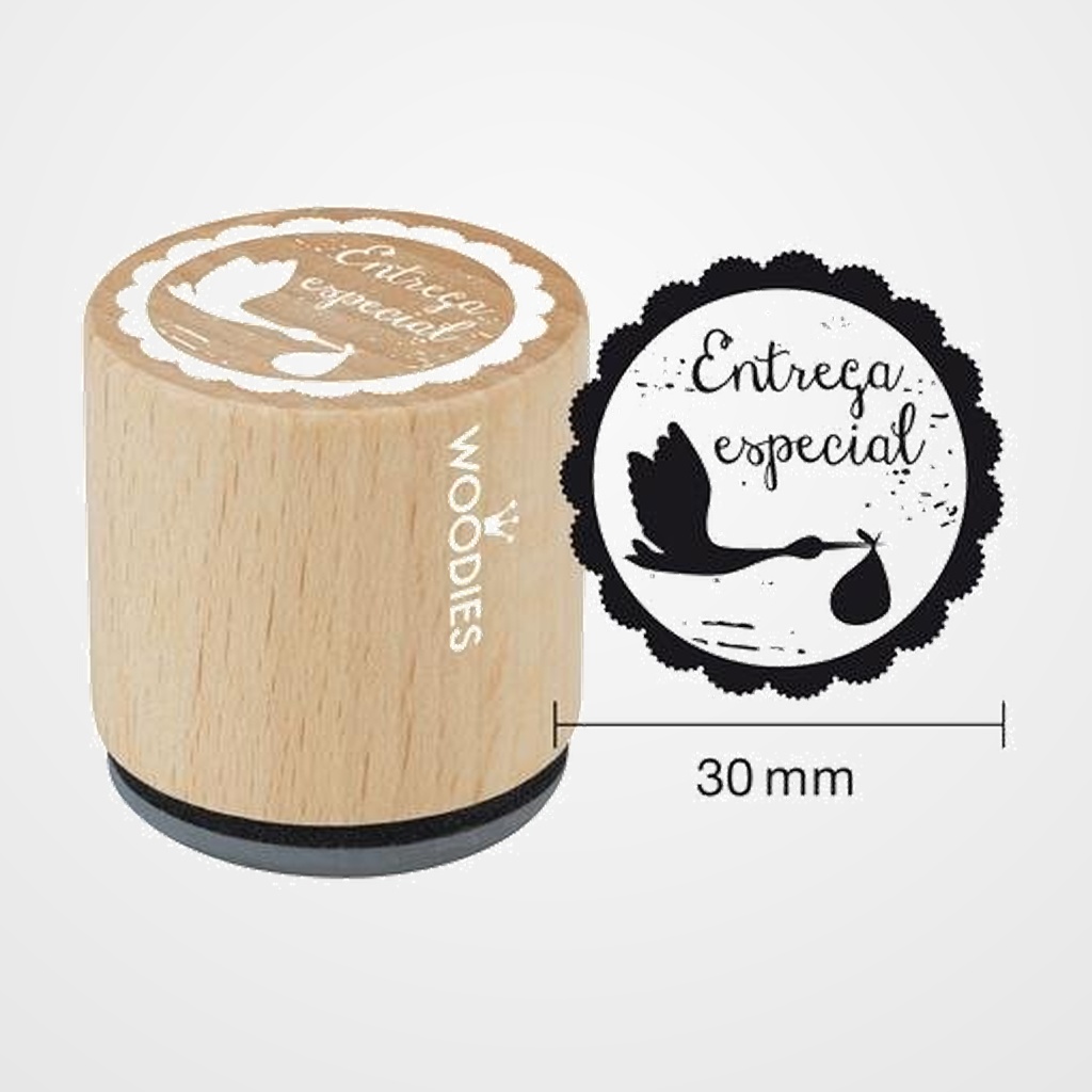 SELLO COLOP WOODIES Ø30mm CAUCHO GRIS  ENTREGA ESPECIAL