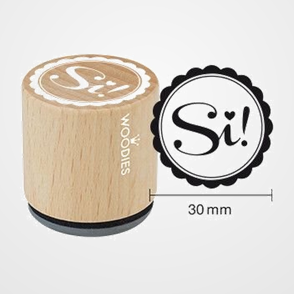SELLO COLOP WOODIES Ø30mm CAUCHO GRIS  SI!