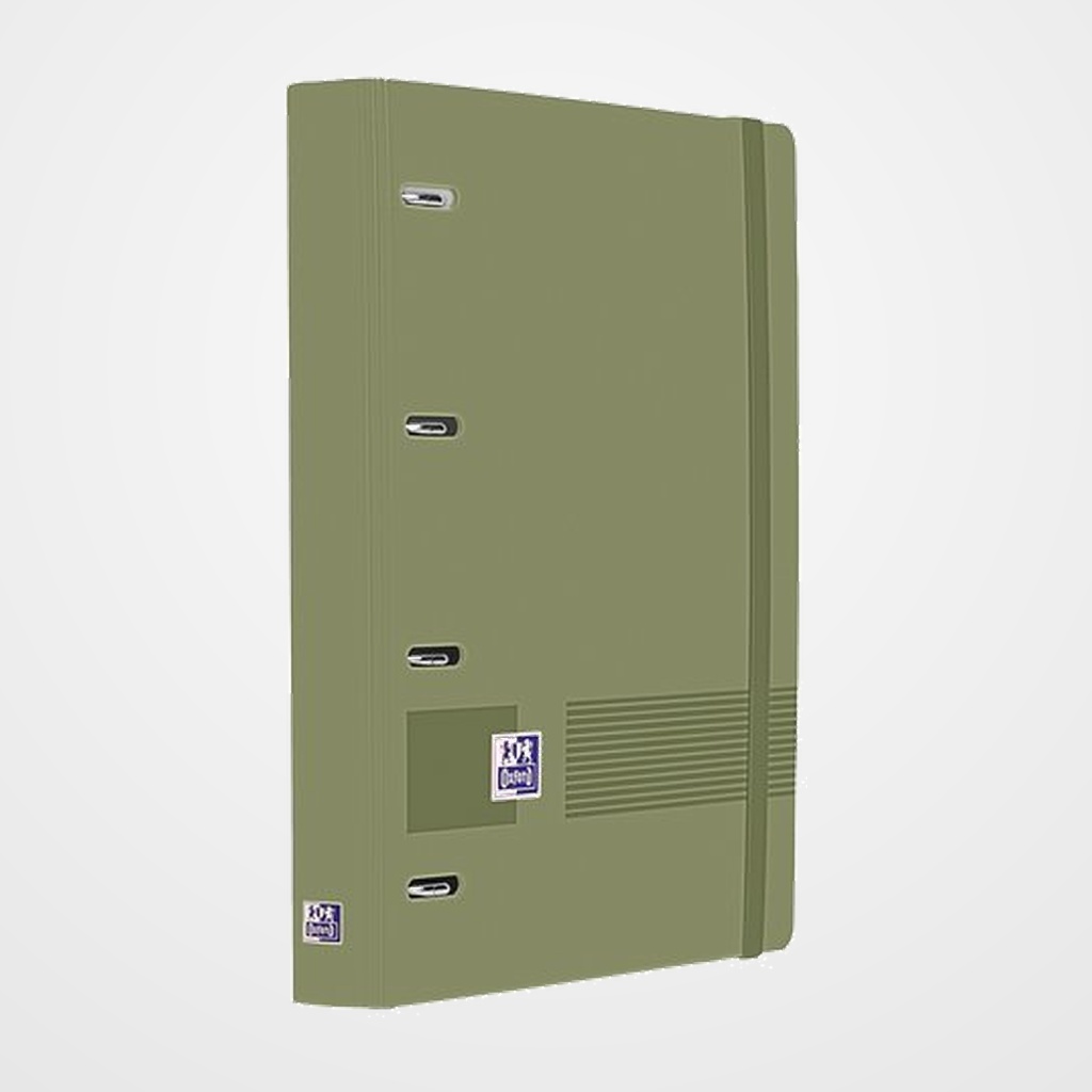 CARPEBLOC OXFORD SCHOOL EUROPEANBINDER LIVE&GO POLYFOAM A4+ 4 an.MIXTAS 35mm con RECAMBIO 100 hj. CUADRIC.5x5 VERDE SAFARI