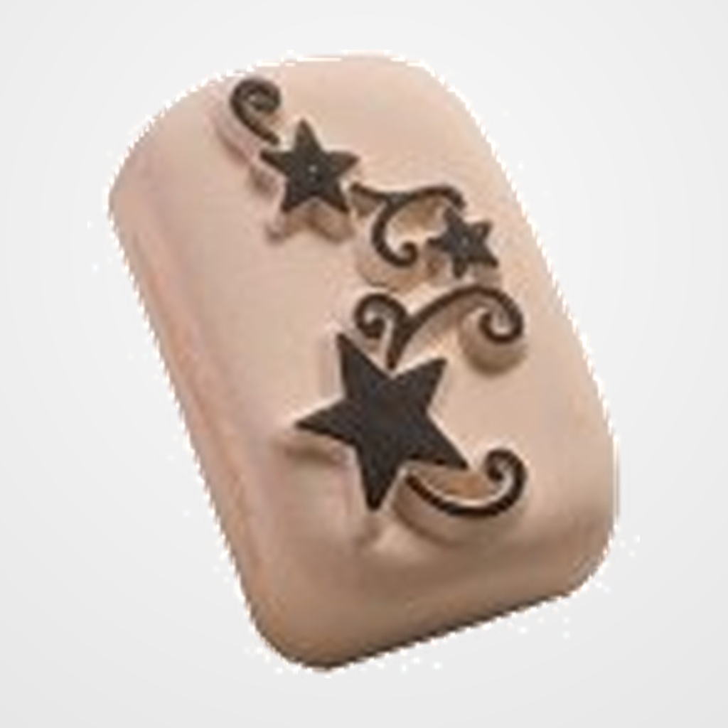SELLO DE PIEDRA LADOT PARA TINTA DE TATTOS ESTRELLAS TRIBALES MEDIANO