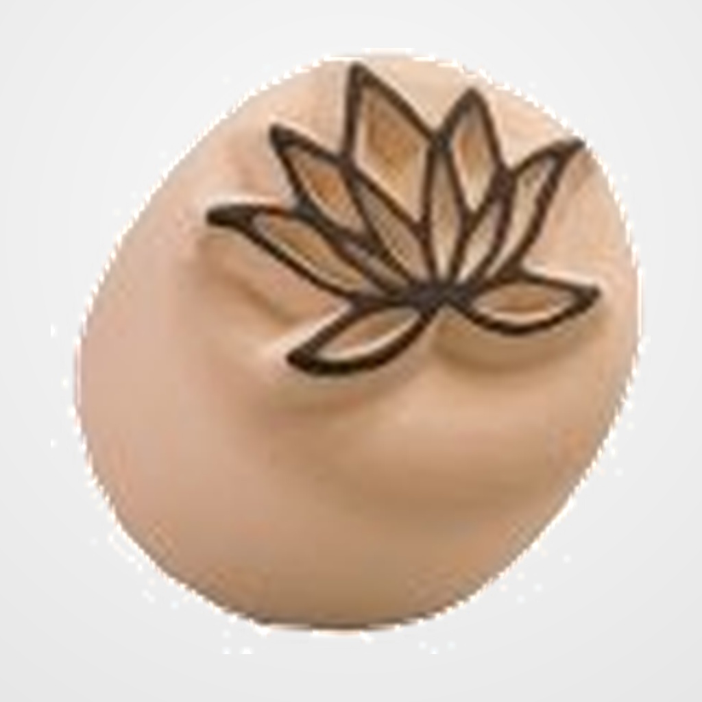 SELLO DE PIEDRA LADOT PARA TINTA DE TATTOS FLOR DE LOTO PEQUEÑO
