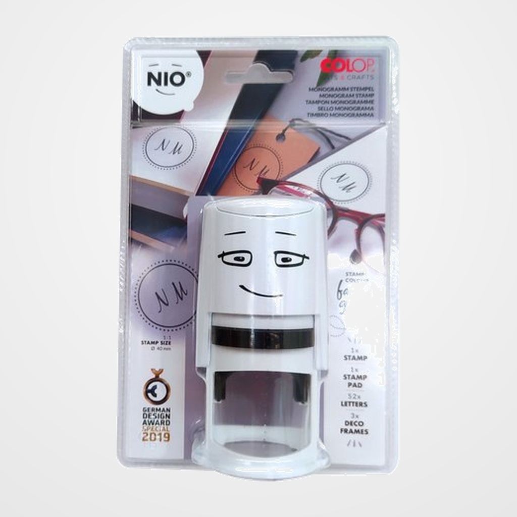 SELLO ent.AUT. COLOP NIO Ø40mm CON IMPRENTILLAS PARA LIBROS.