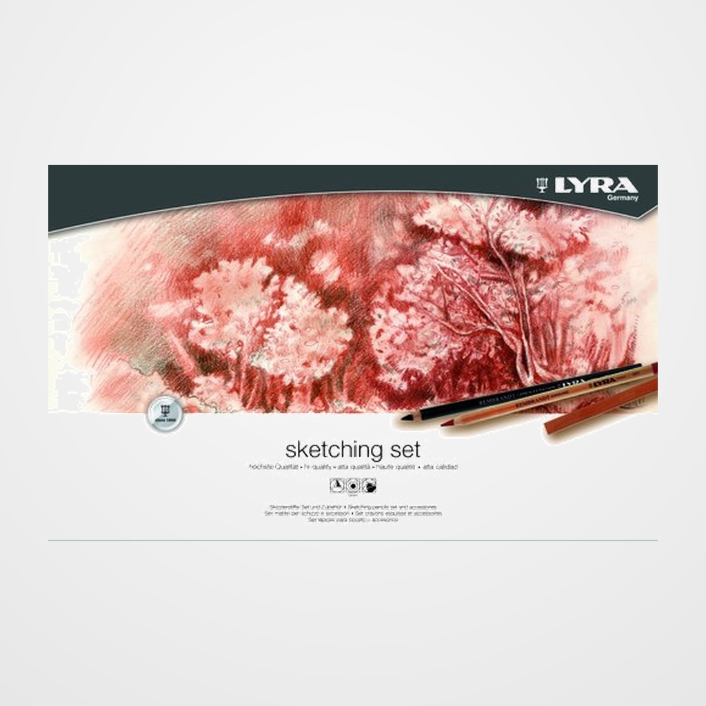 SET LYRA REMBRANDT ESBOZO CAJA METALICA DE 35
