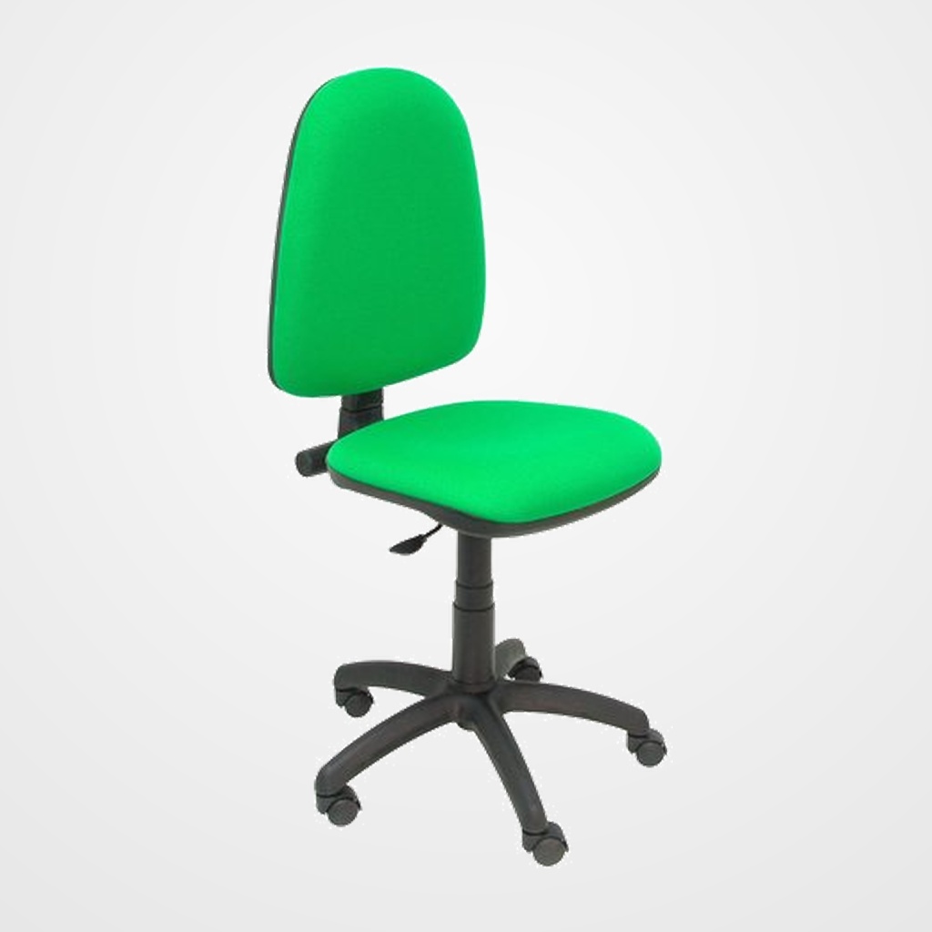 SILLA PIQUERAS Y CRESPO AYNA MECANISMO CONTACTO PERMANENTE CON REGULACION DE PROFUNDIDAD ASIENTO Y RESPALDO TAPIZADO ARAN VERDE