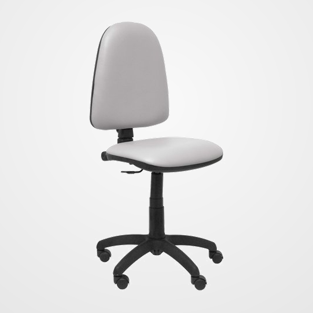 SILLA PIQUERAS Y CRESPO AYNA MECANISMO CONTACTO PERMANENTE REGULACION DE PROFUNDIDAD ASIENTO Y RESPALDO TAPIZADO SIMILPIEL GRIS CLARO