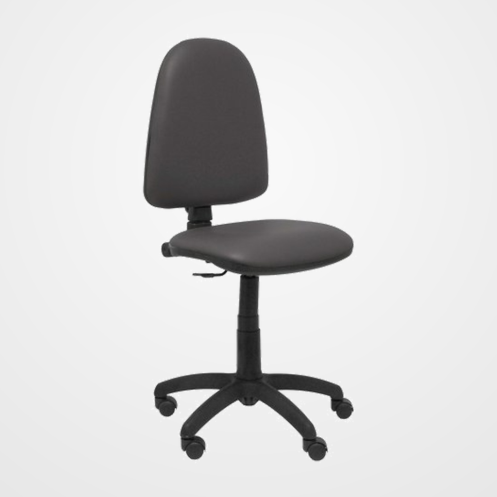 SILLA PIQUERAS Y CRESPO AYNA MECANISMO CONTACTO PERMANENTE REGULACION DE PROFUNDIDAD ASIENTO Y RESPALDO TAPIZADO SIMILPIEL GRIS OSCURO