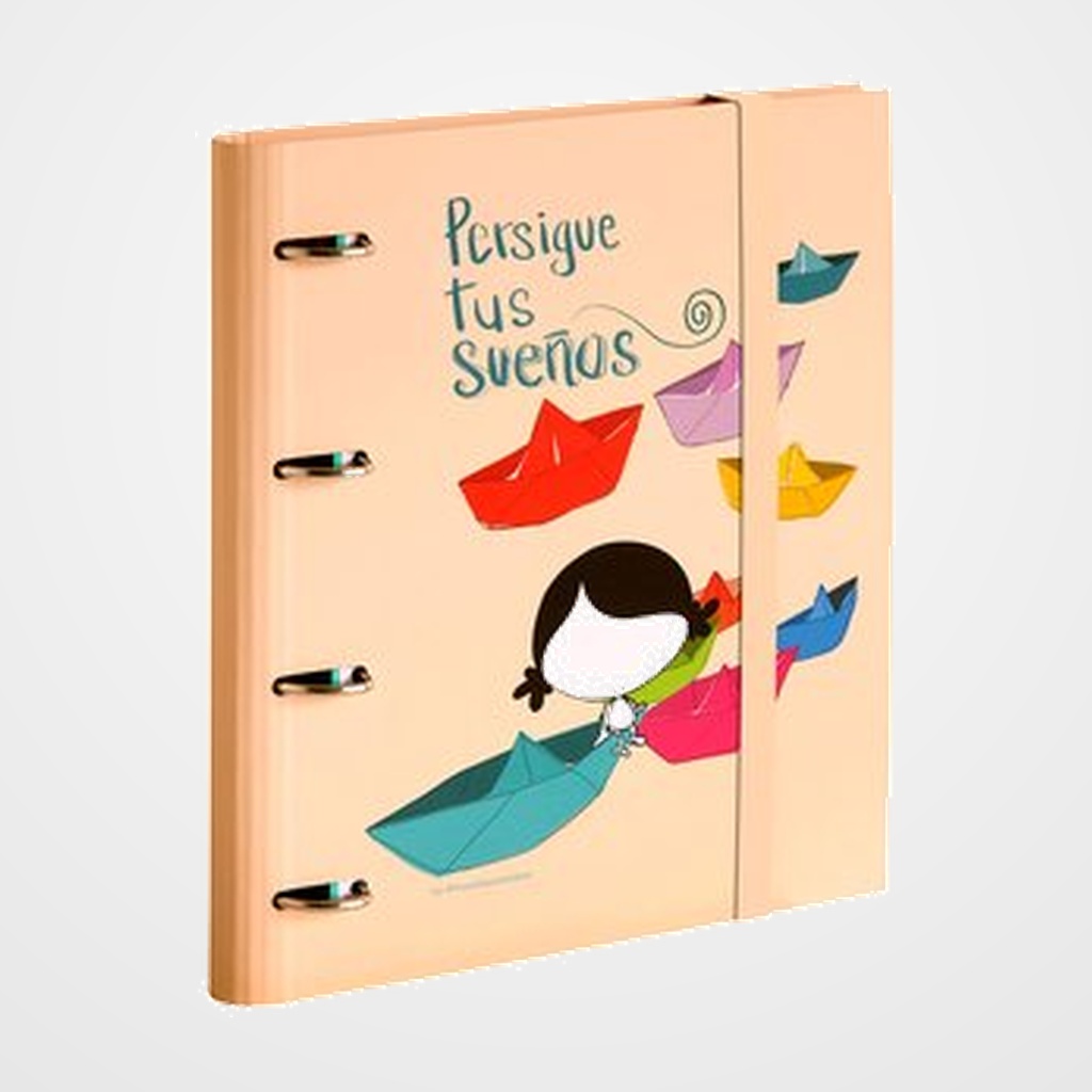 CARPEBLOC PARDO MUXOTE SUEÑOS CARTON FORRADO 320x280 4 an.MIXTAS 35mm con REC. 120 hj. 90gr.CUADRIC.5x5 SALMON