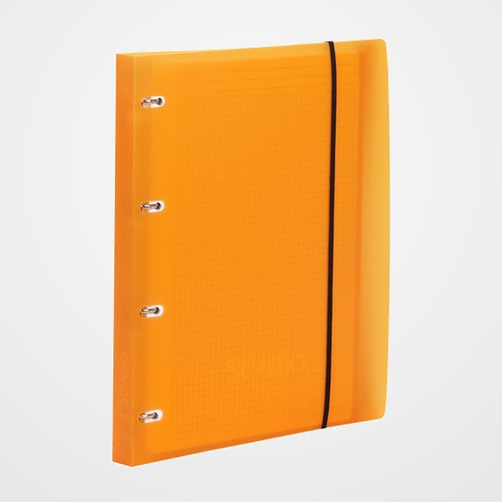 CARPEBLOC PARDO STUDIO STYLE A4 4 an.20mm con REC.100 hj. 90 gr. y SEPARADORES NARANJA