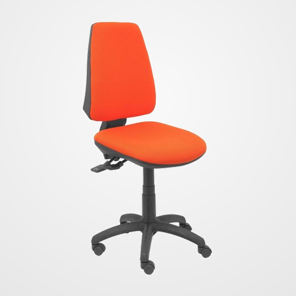 SILLA PIQUERAS Y CRESPO ELCHE S MECANISMO SINCRO de DOBLE MANETA GRAN CONFORTABILIDAD REGULABLE EN ALTURA RUEDAS de PARQUET ASIENTO Y RESPALDO TAPIZADO BALI NARANJA OSCURO