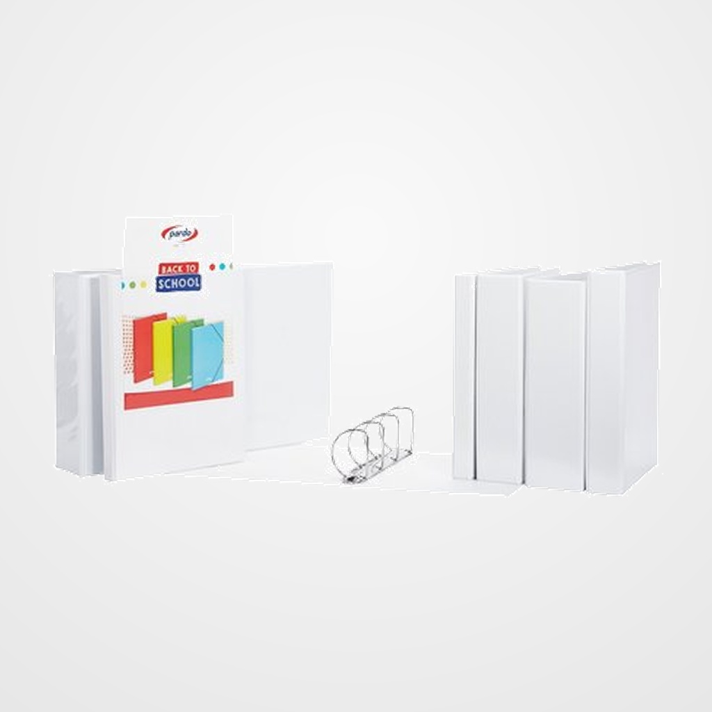 CARPETA CANGURO PARDO PVC A4 4 an.MIXTAS 16mm BLANCO